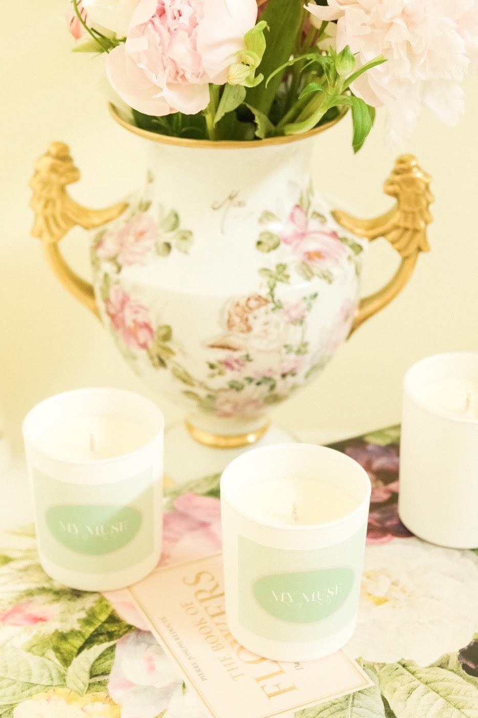 "My Muse" интерьерная свеча с органическим маслом гардении 170 ml