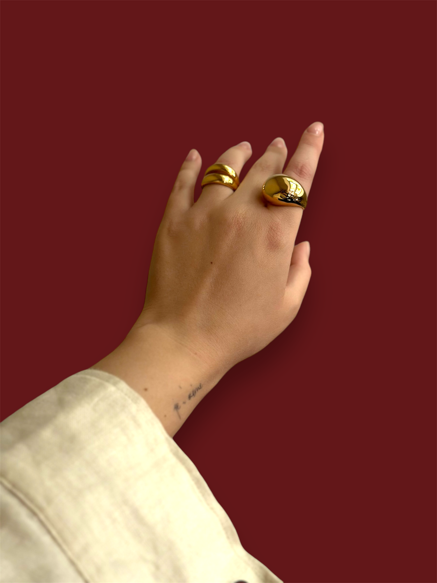 Кольцо "Капля"