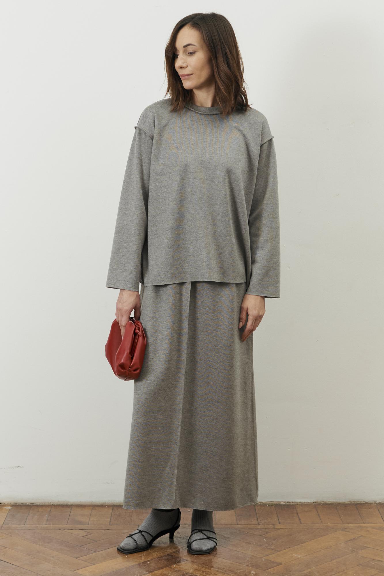 Трикотажный костюм, серый