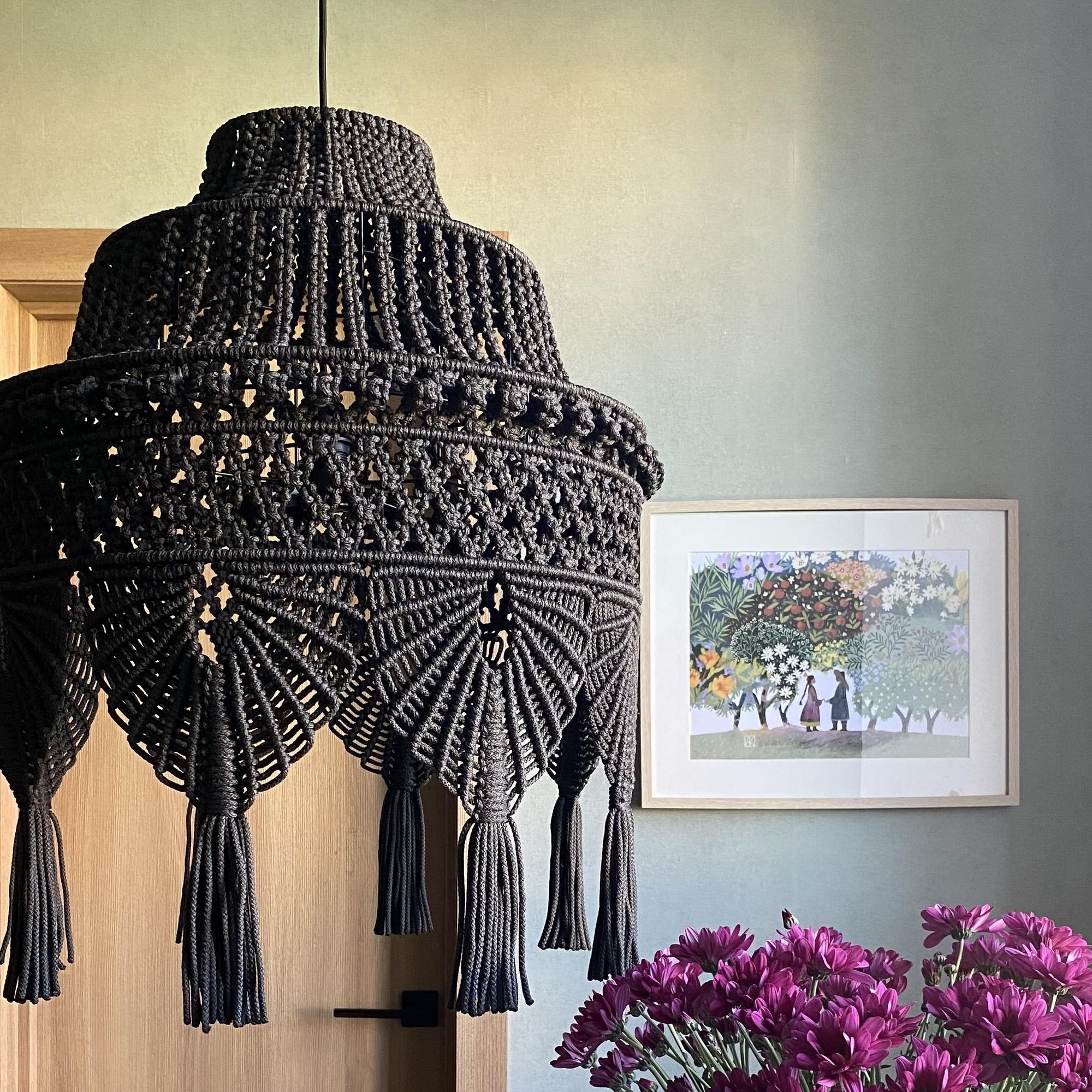 Абажур Макраме «Тадж Махал»