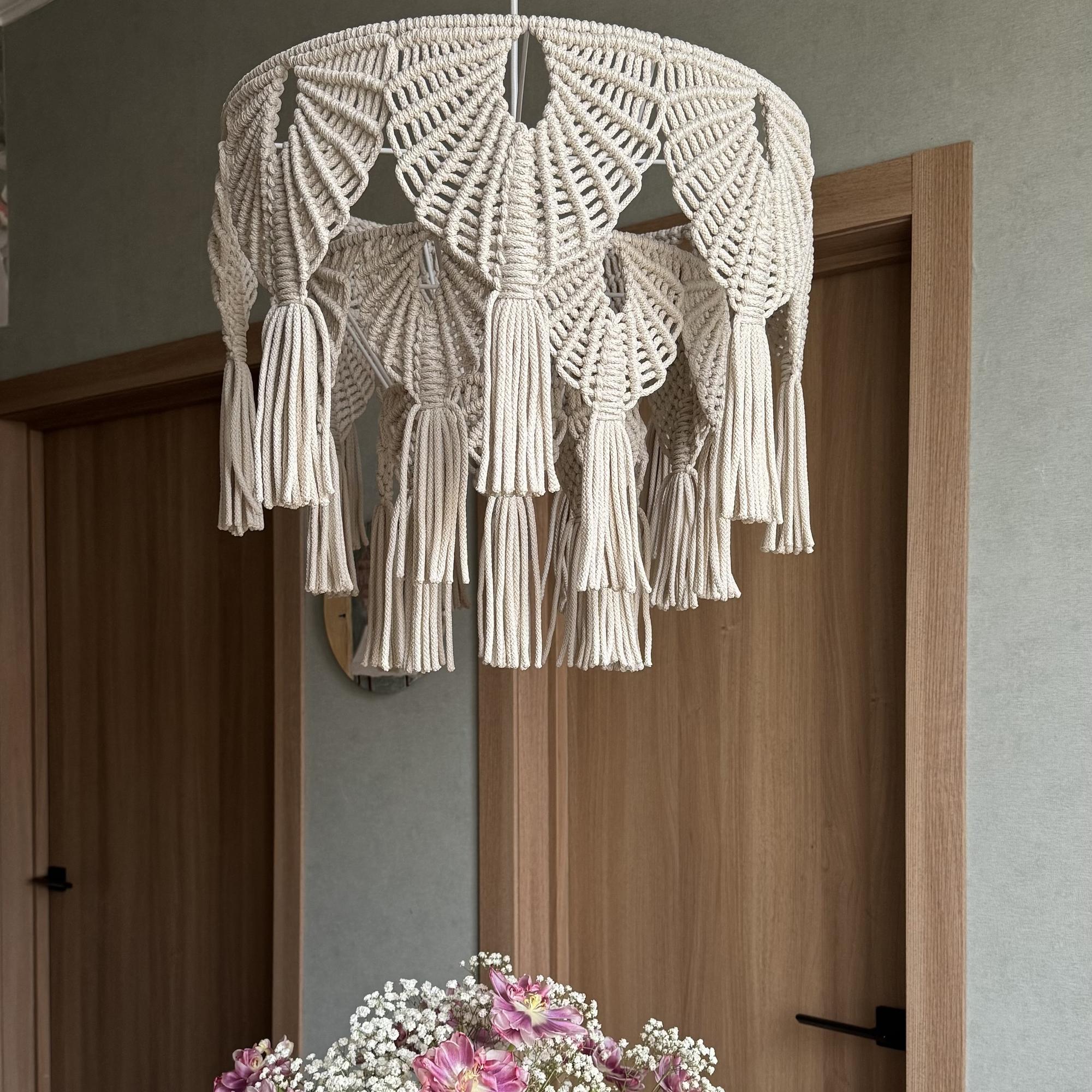 Абажур Макраме «Жар-птица»