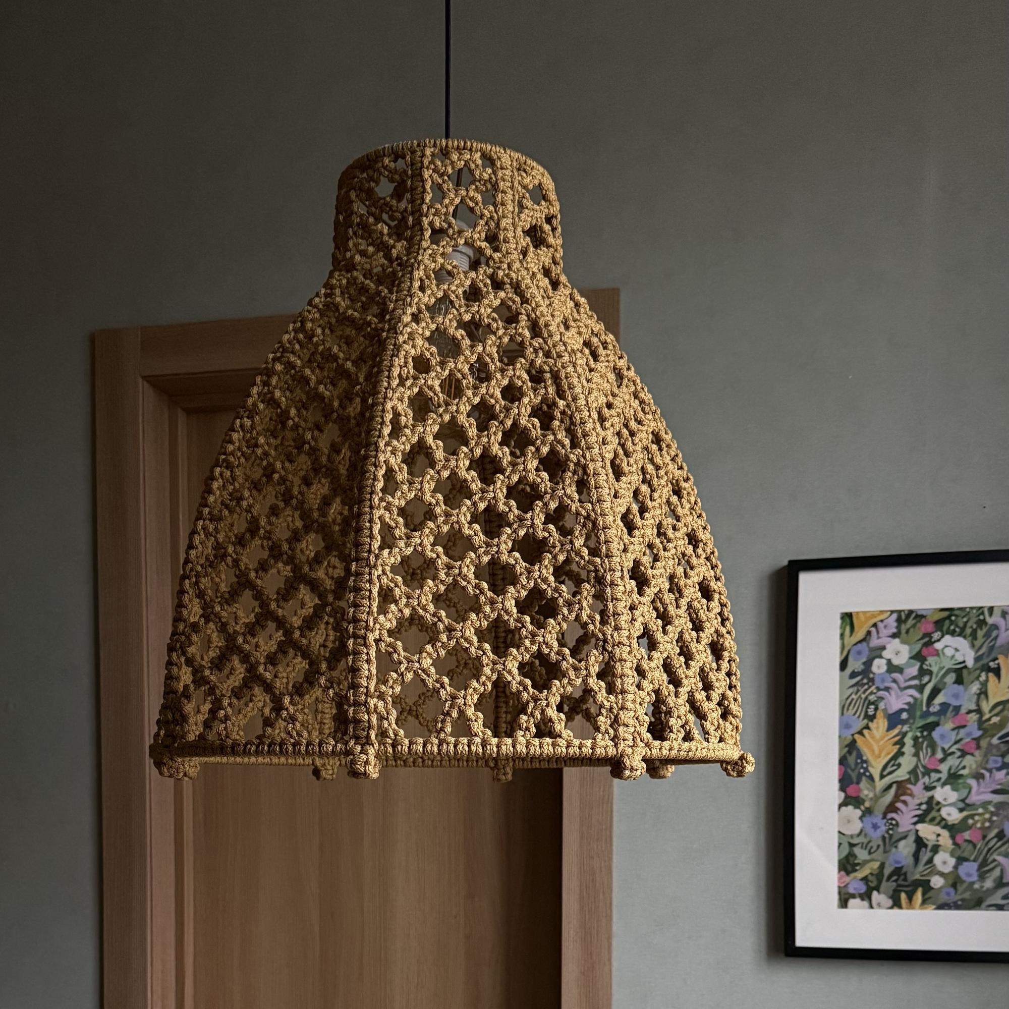 Абажур Макраме «Ларец»
