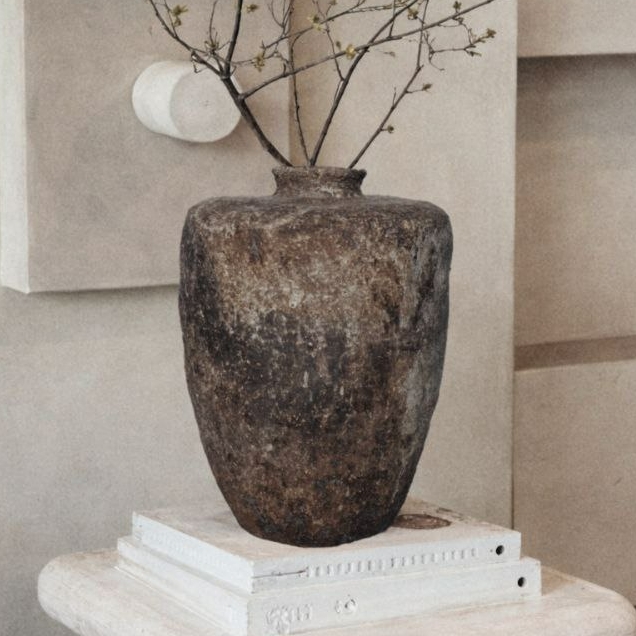 Интерьерная ваза wabi-sabi «След времени»