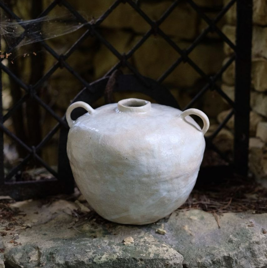 Круглая ваза с ручками (есть нюанс)