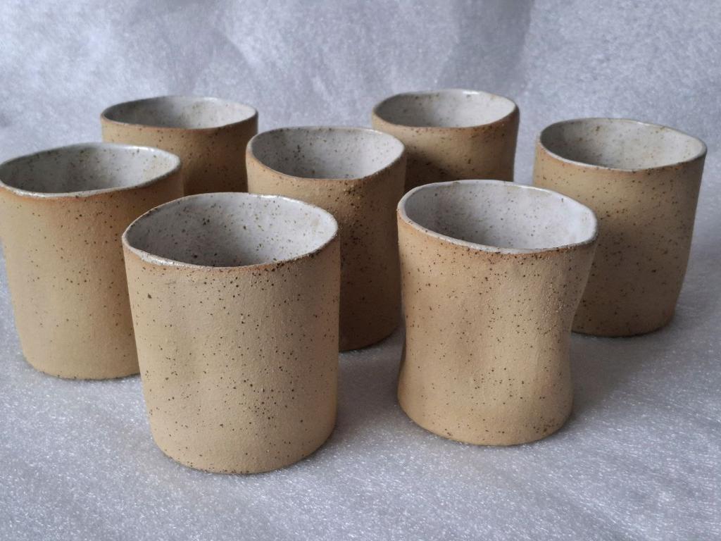 Set 4. Сет из 7 керамических стаканов "Sand"