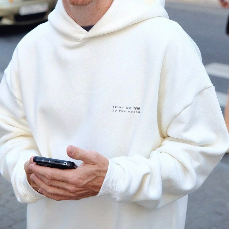 Худи молочного цвета "Bring me to the ocean"