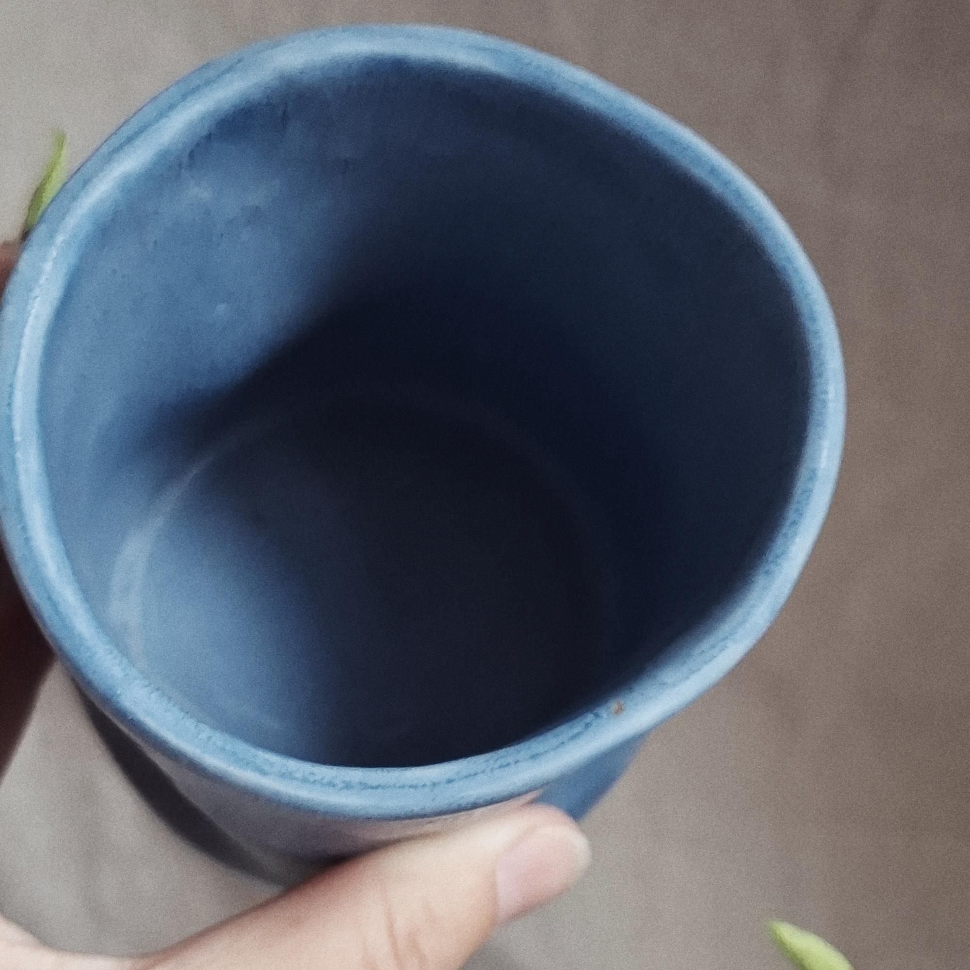 Стакан "Мятый" голубой 250 мл