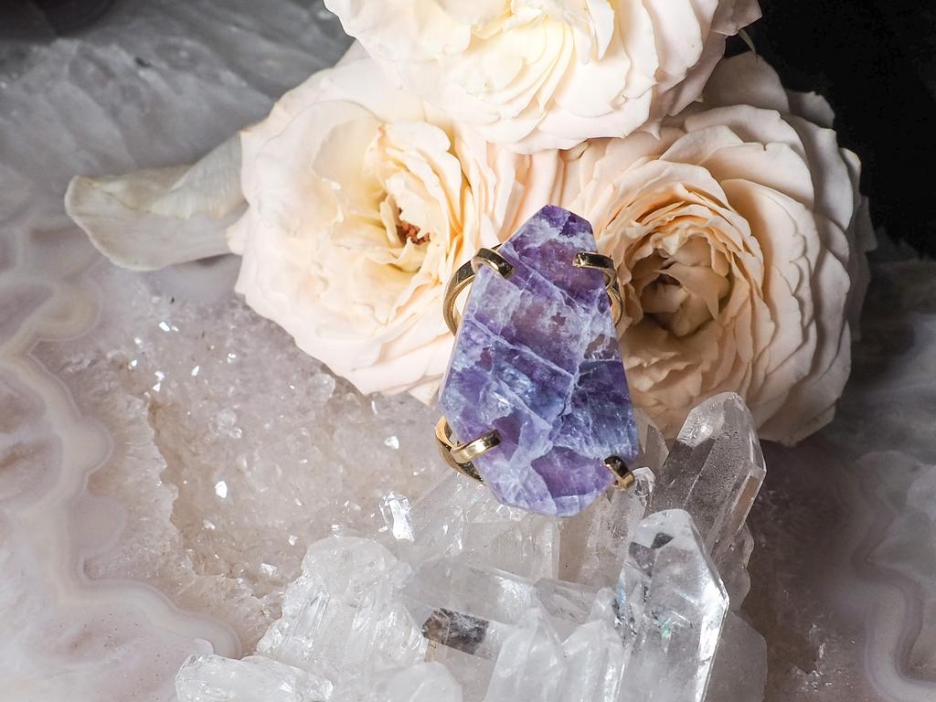 Кольцо с флюоритом