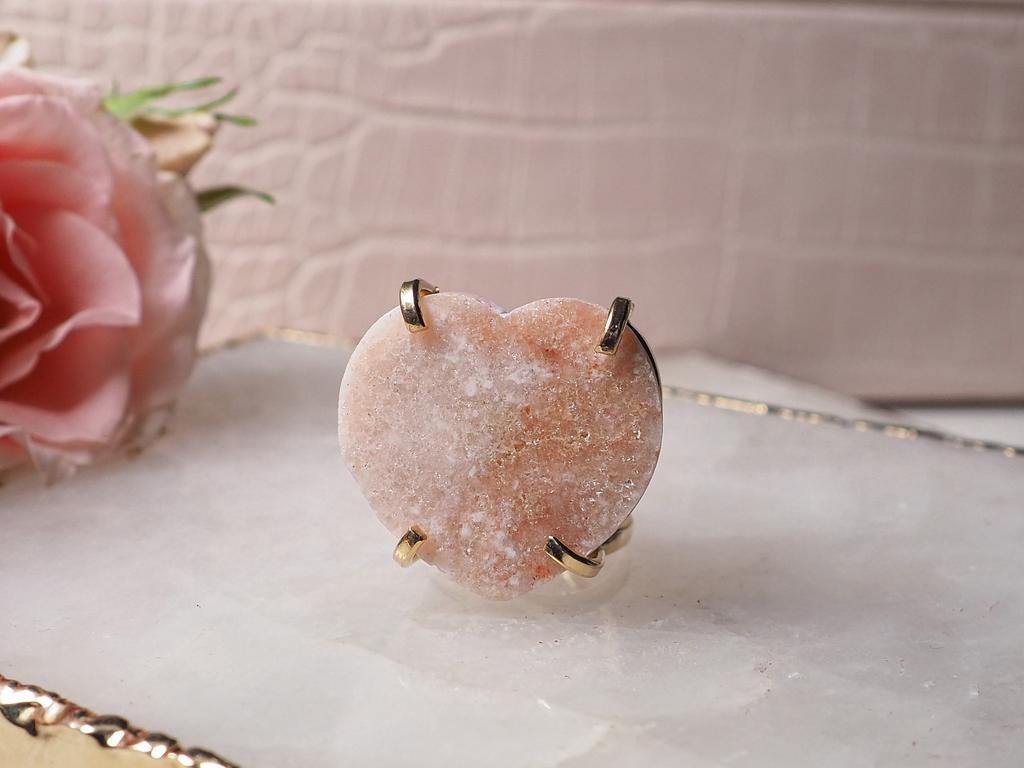 Кольцо с розовым аметистом