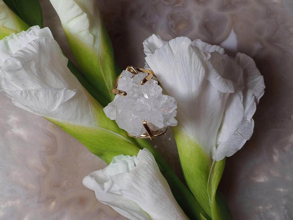 Кольцо с горным хрусталем