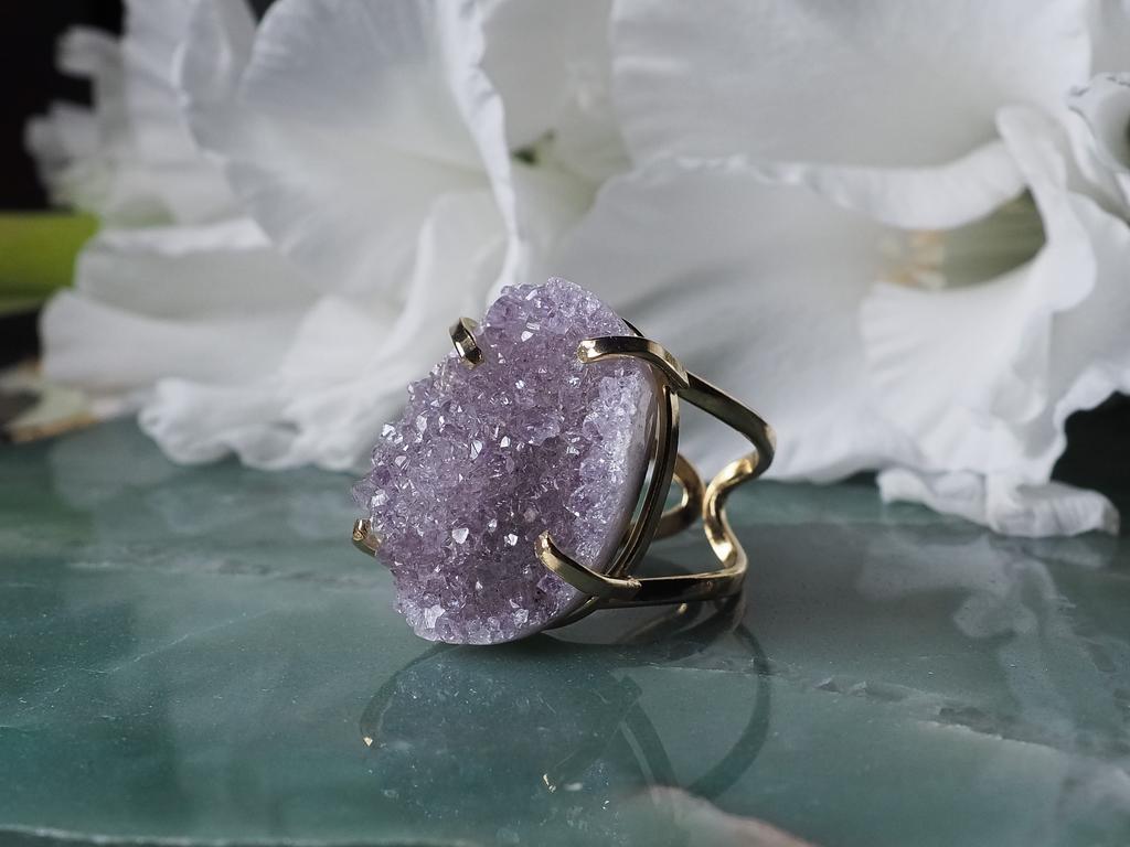 Кольцо с аметистом