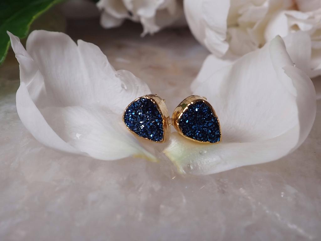 Пусеты с кварцем