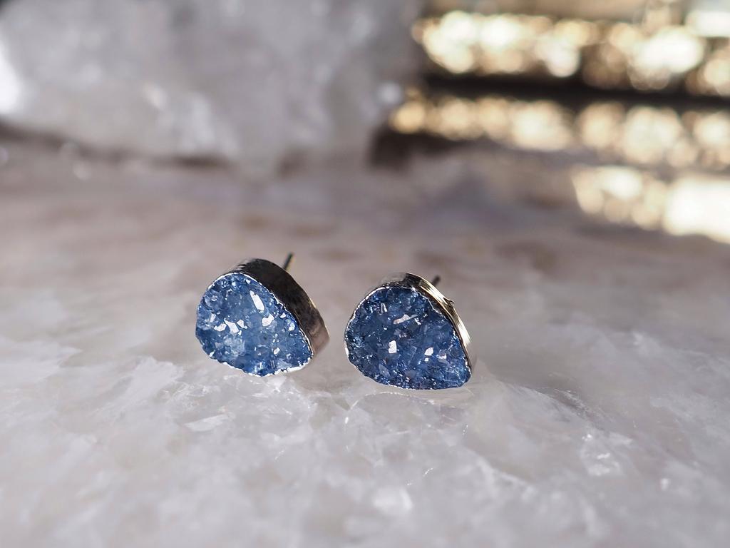 Пусеты с кварцем