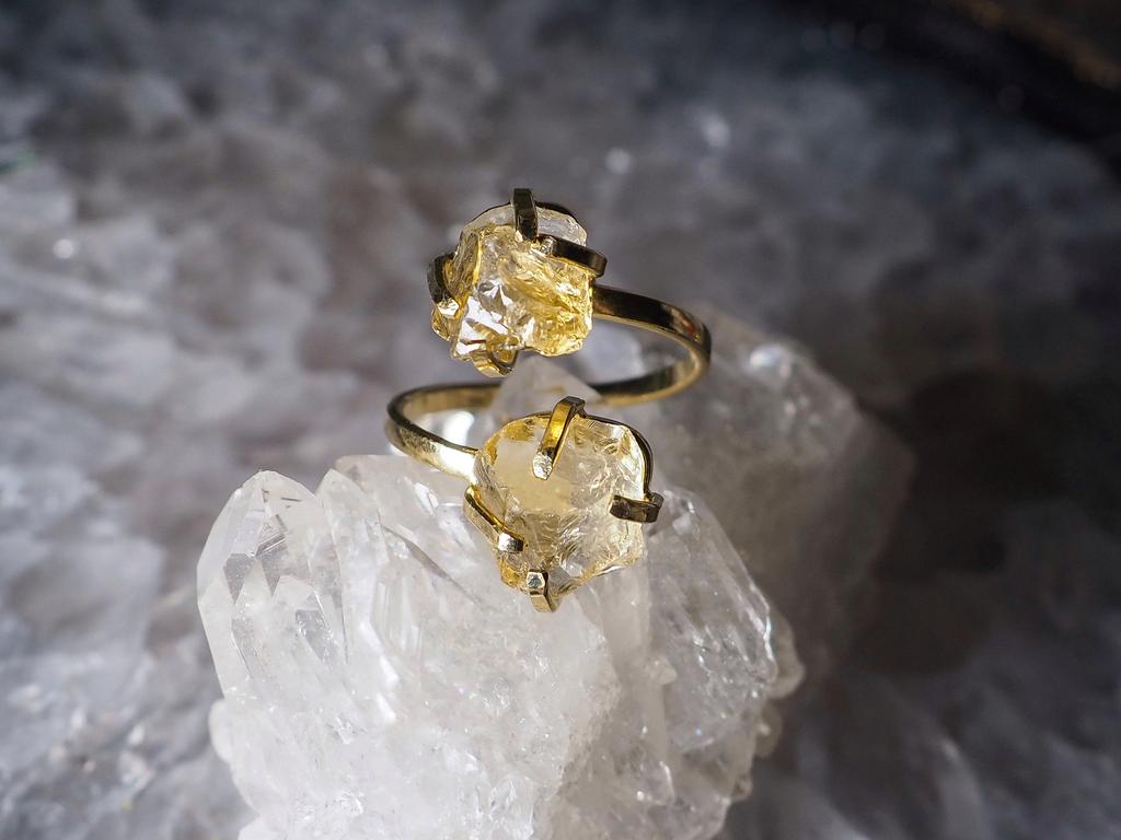 Кольцо с цитрином