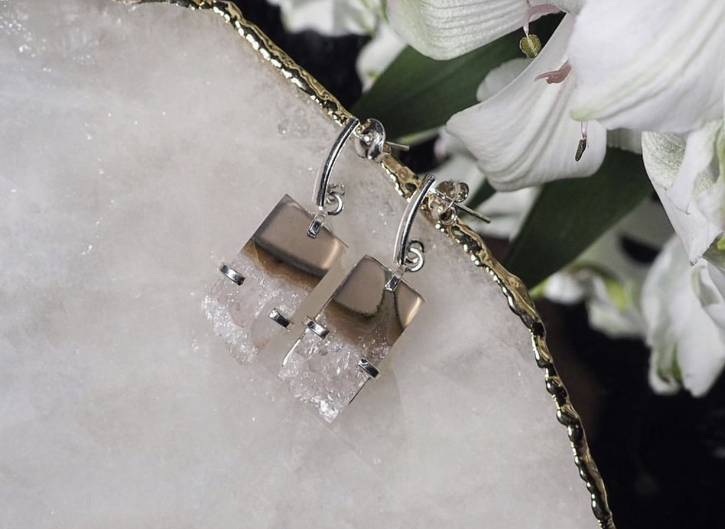 Серьги с агатом