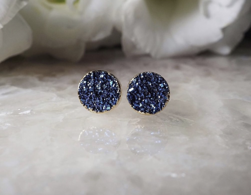 Пусеты с кварцем