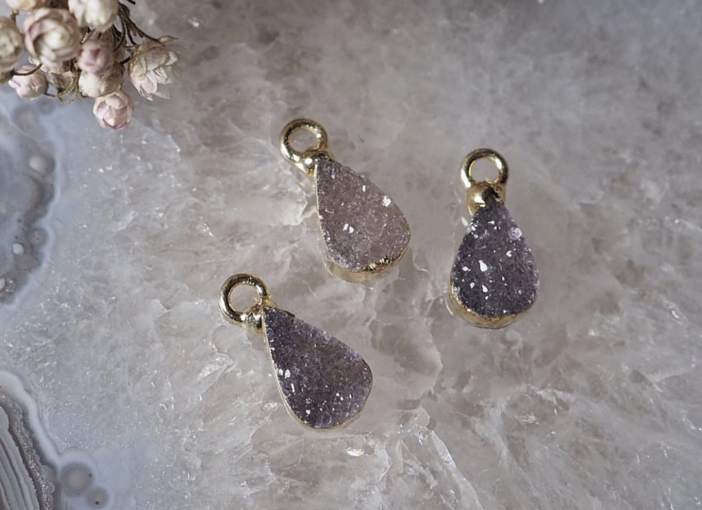 Подвеска с друзой аметиста