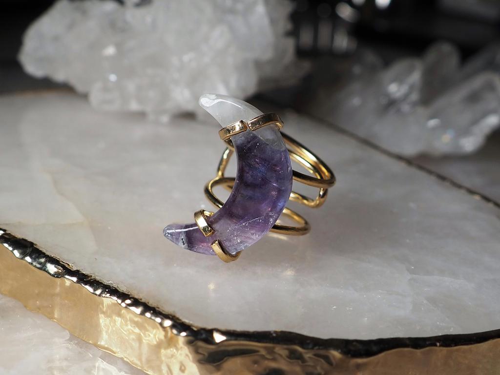 Кольцо с флюоритом