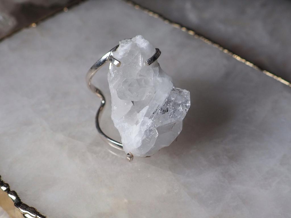 Кольцо с горным хрусталем