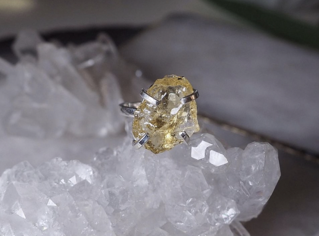 Кольцо с цитрином