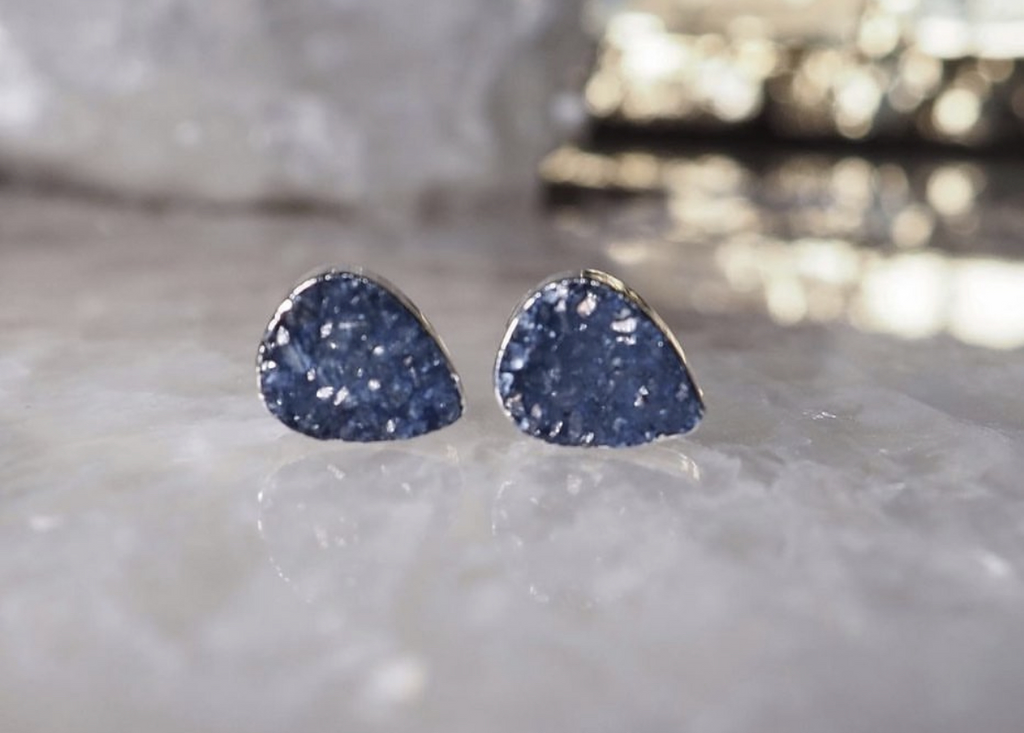 Пусеты с кварцем