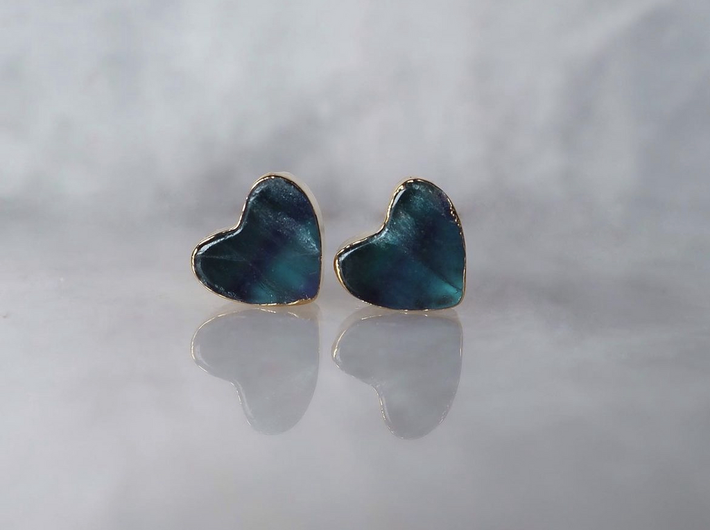 Серьги с флюоритом