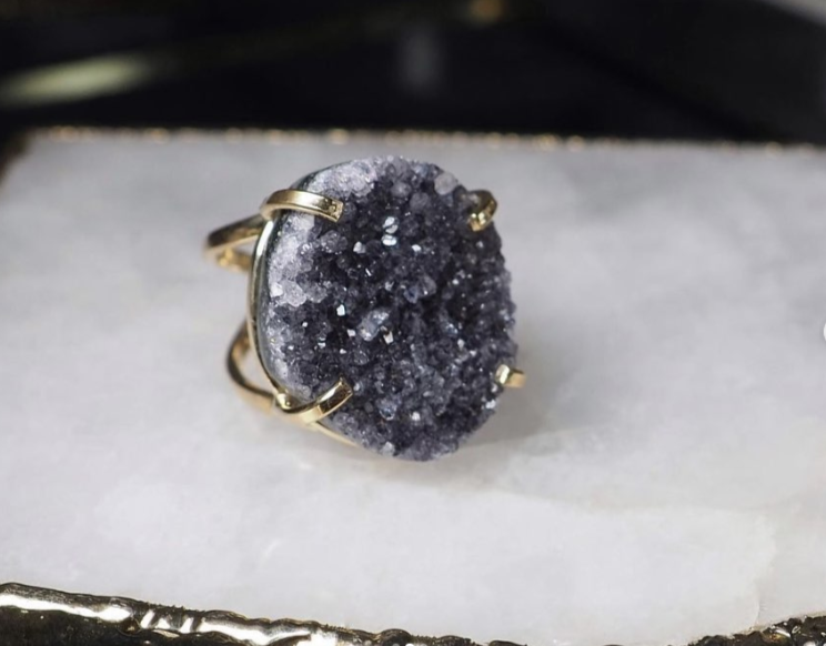 Кольцо с агатом