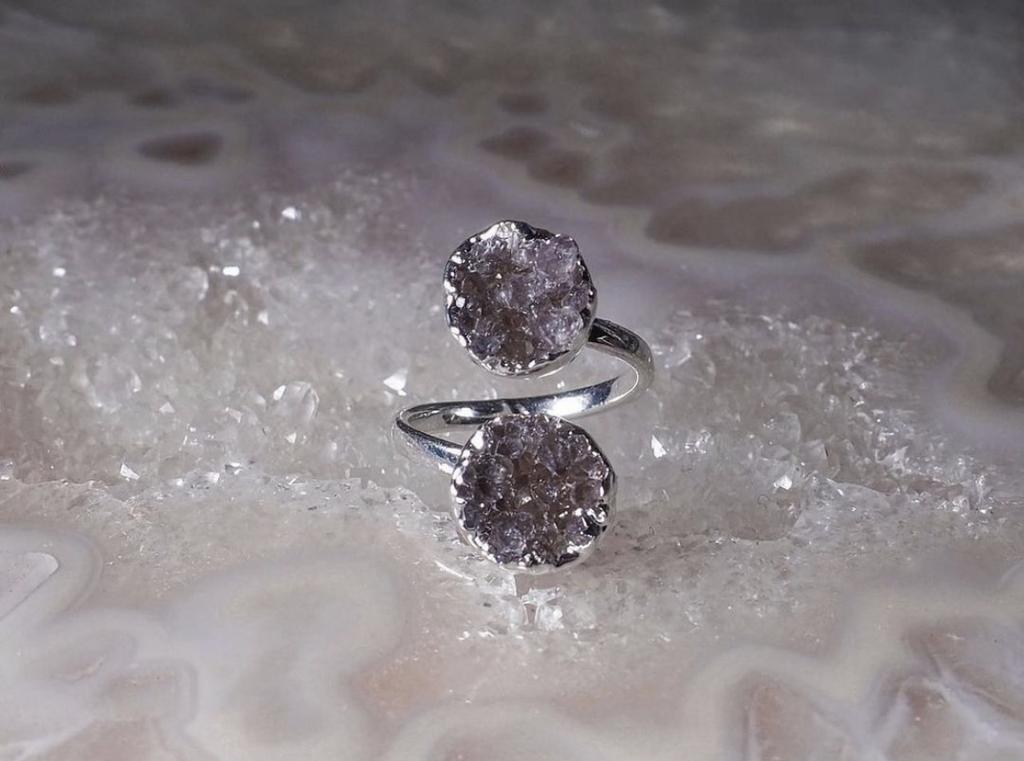 Кольцо с аметистом