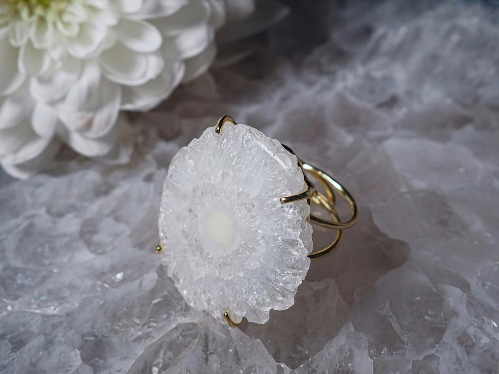 Кольцо со сталактитом