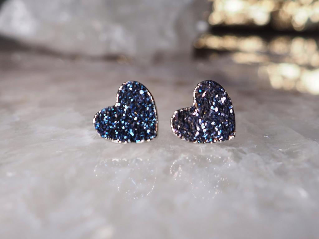 Пусеты с мистик кварцем