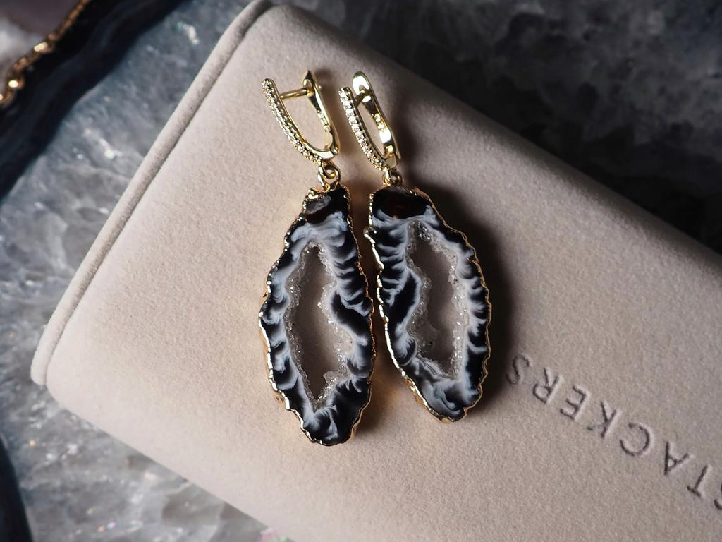 Серьги с агатом