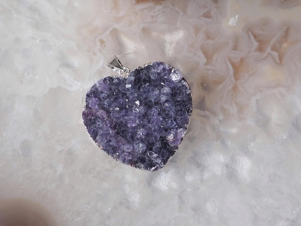 Подвеска с друзой аметиста