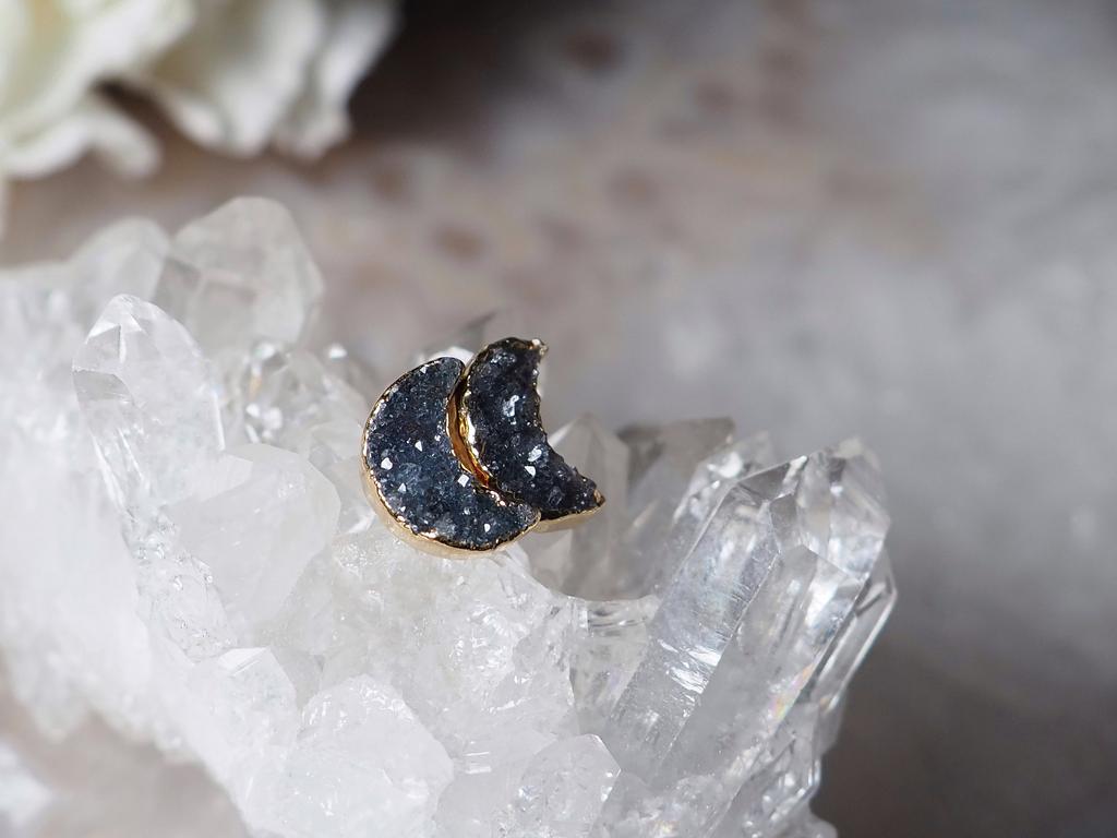 Серьги с друзой агата