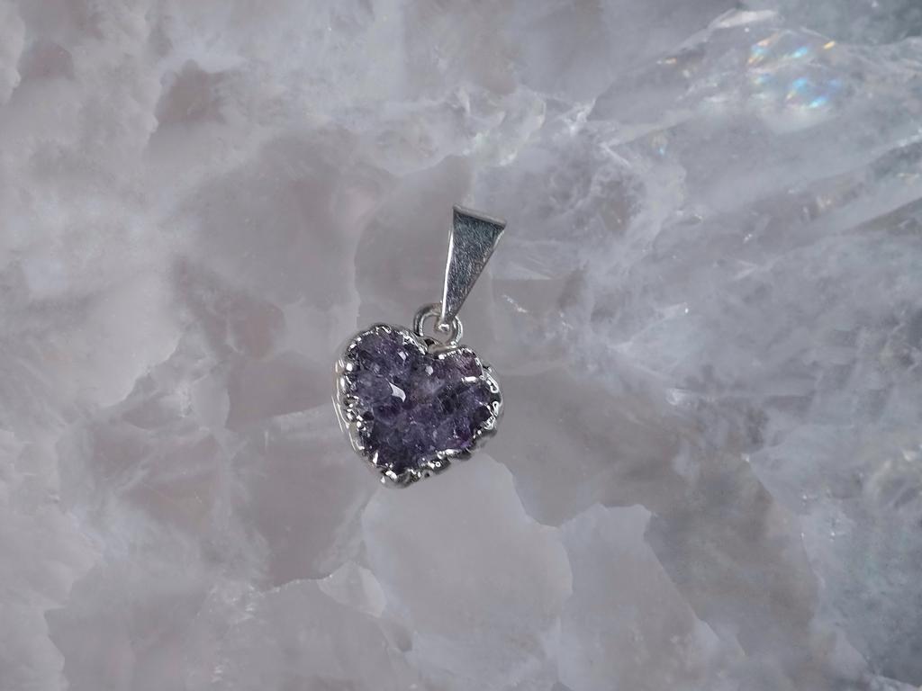 Кулон с друзой аметиста