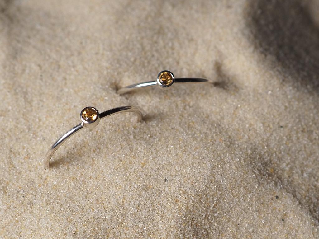 Кольцо с цитрином