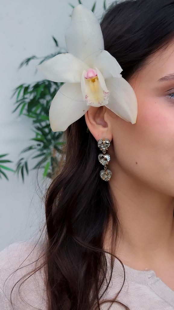 Серьги с пиритом