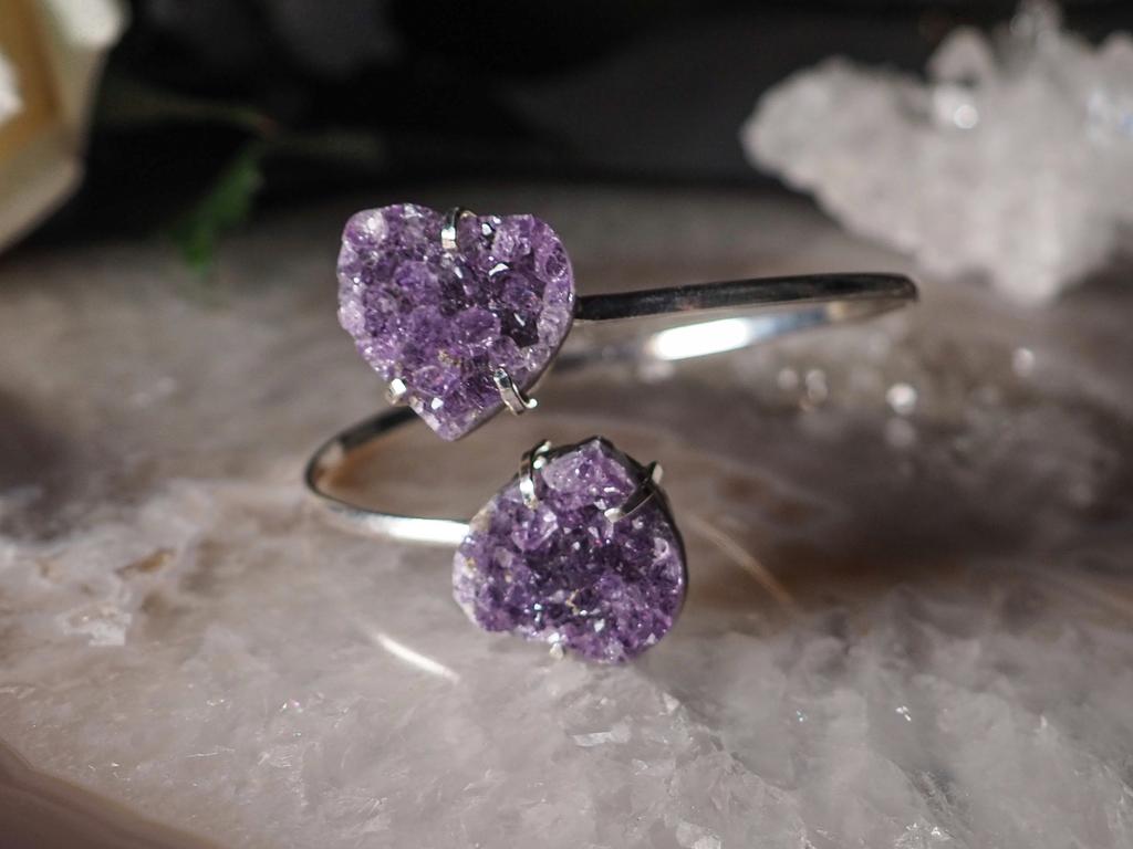 Браслет с друзой аметиста. Редкий экземпляр!