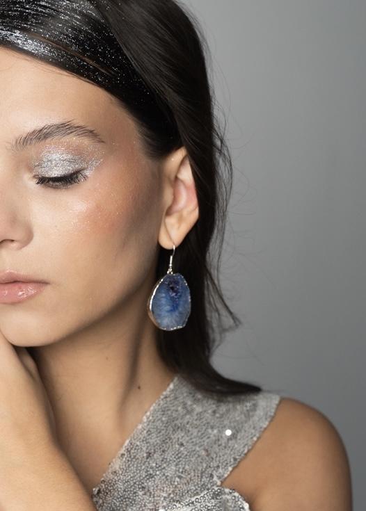 Серьги с агатом