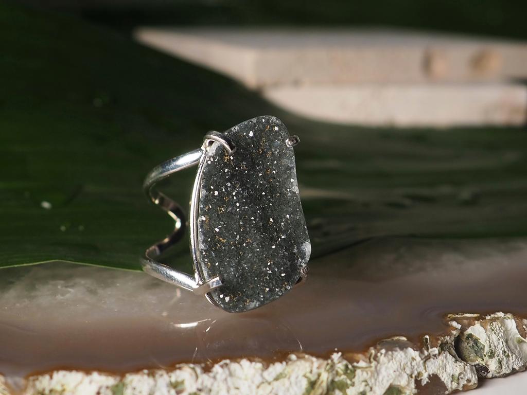 Кольцо с агатом