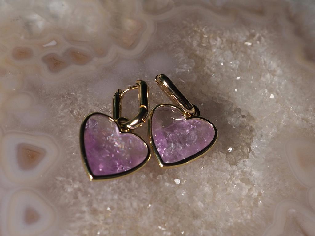 Серьги с аметистом