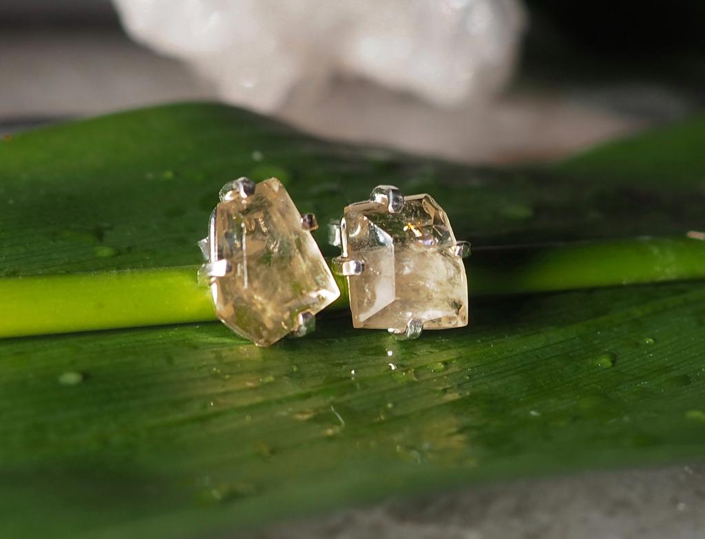 Серьги с цитрином