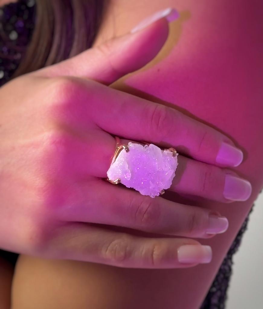 Кольцо с горным хрусталем