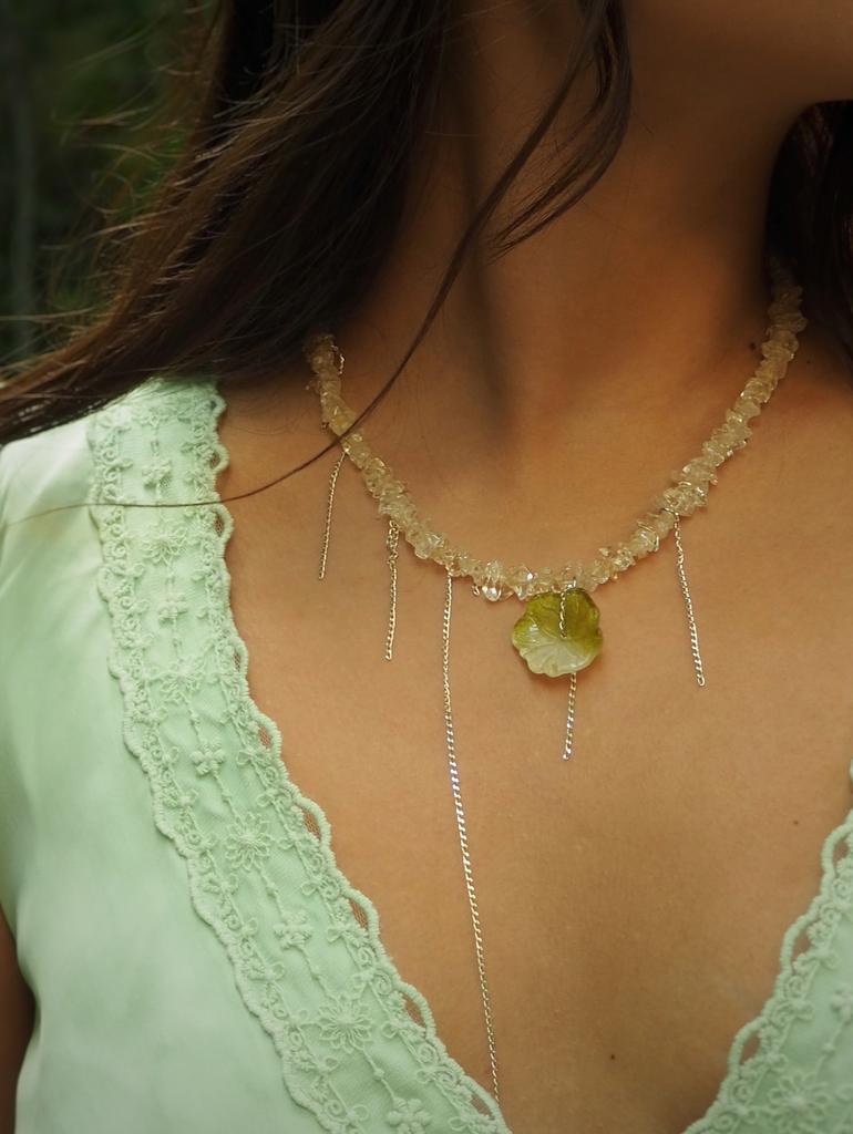 Колье с цитрином