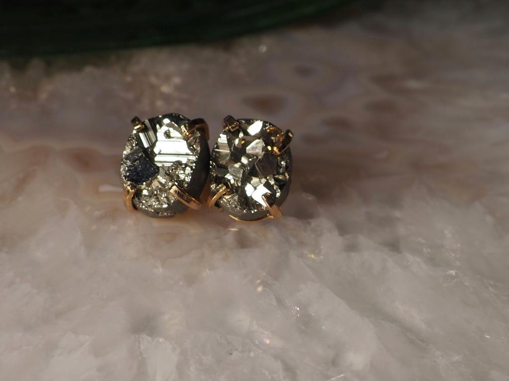 Серьги с пиритом