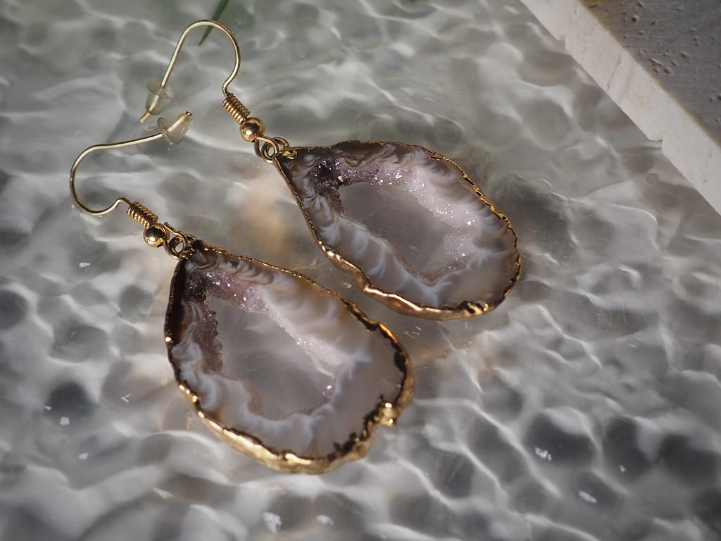 Серьги с агатом