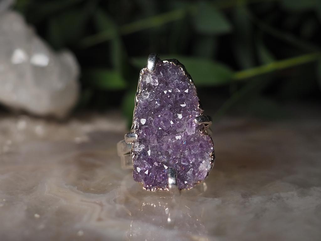 Кольцо с аметистом