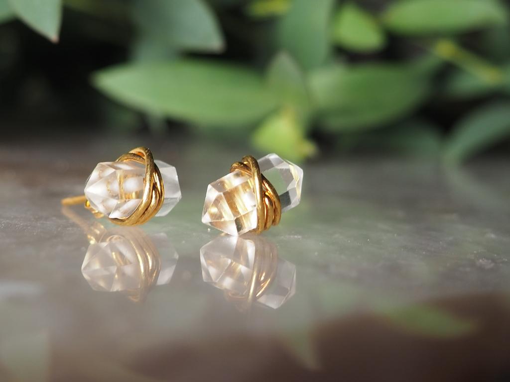 Серьги с горным хрусталем