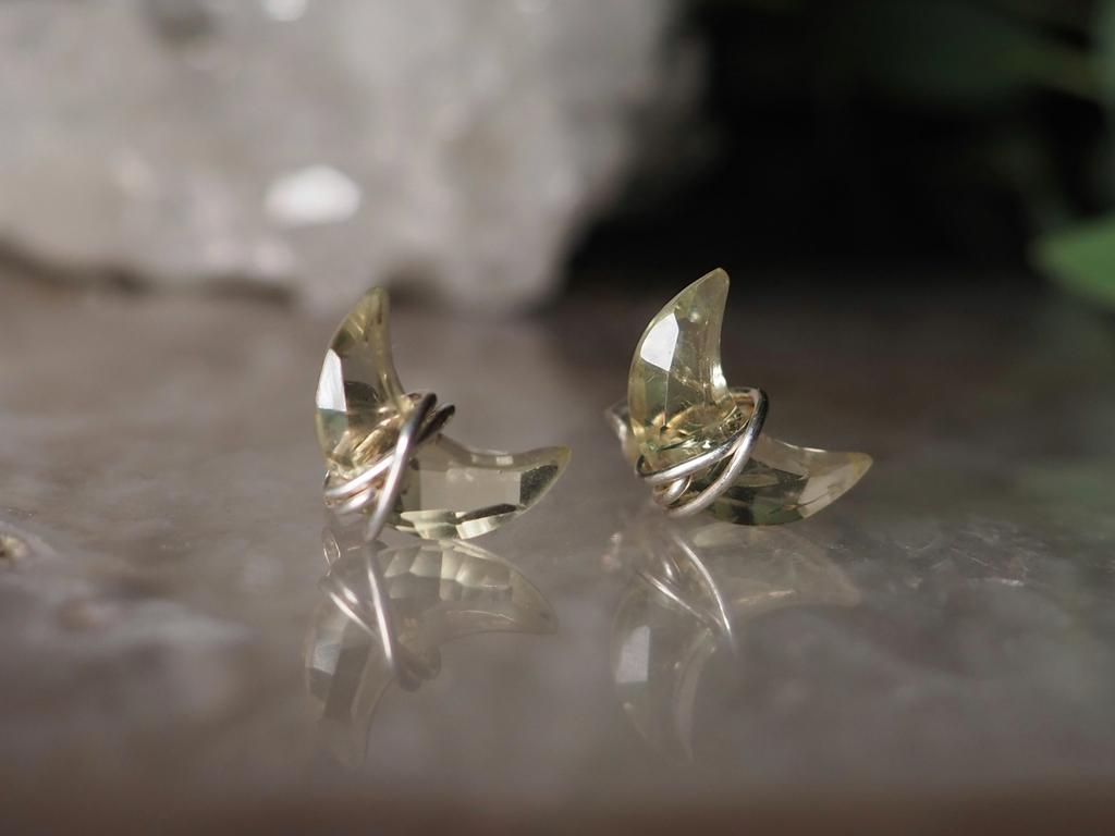 Серьги с цитрином
