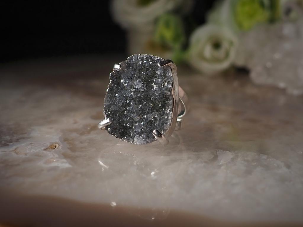 Кольцо с агатом