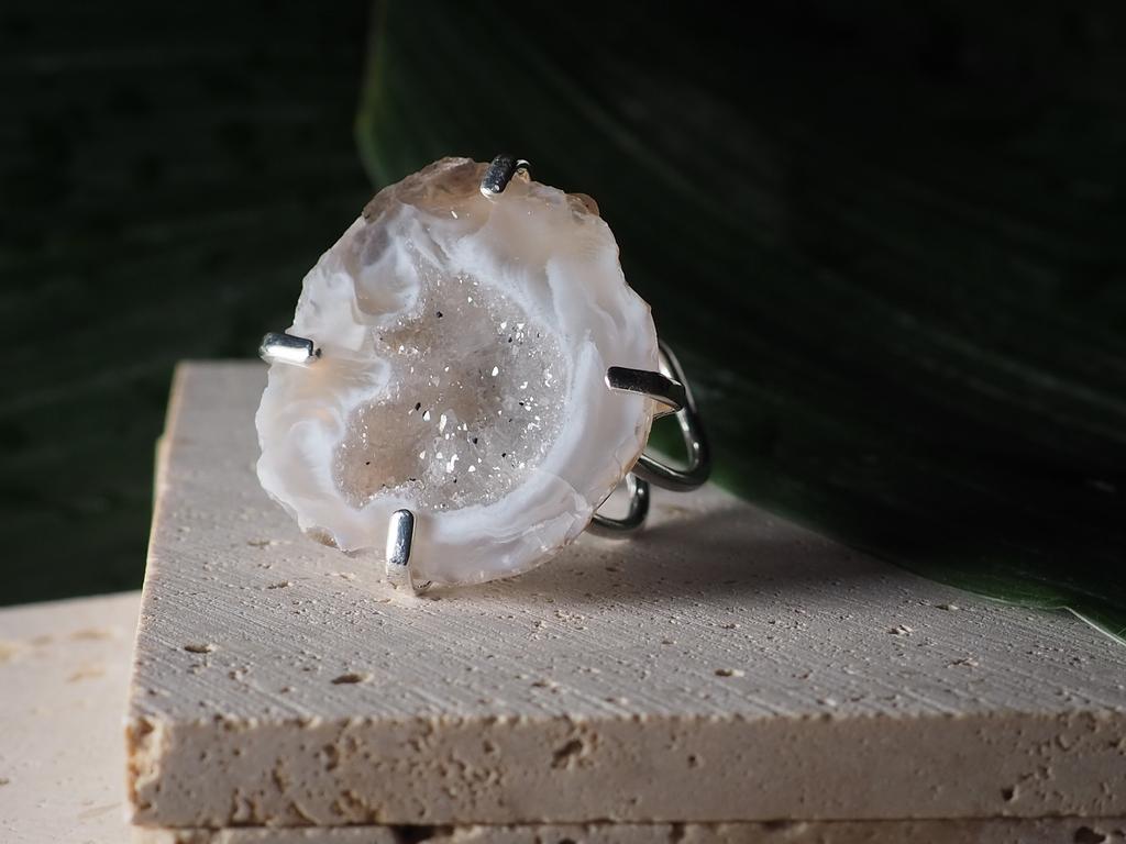 Кольцо с агатом